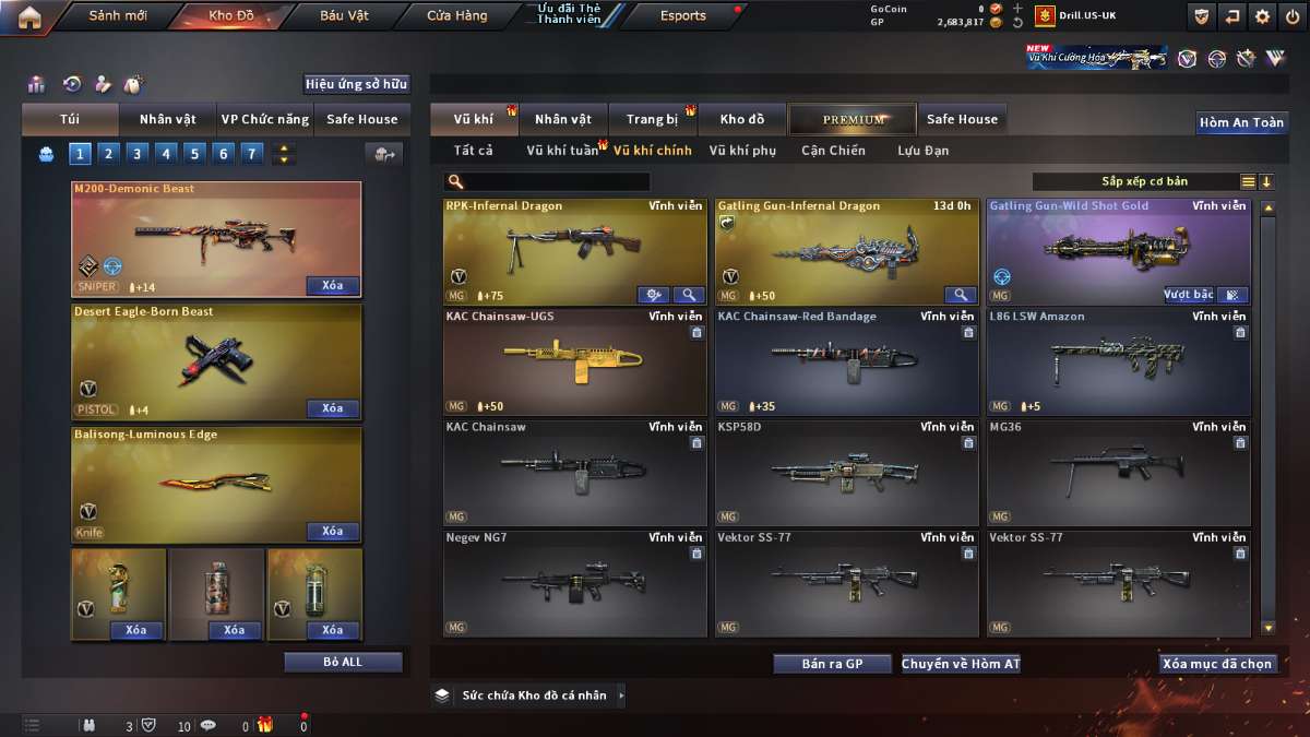 shop acc cf uy tin gia re